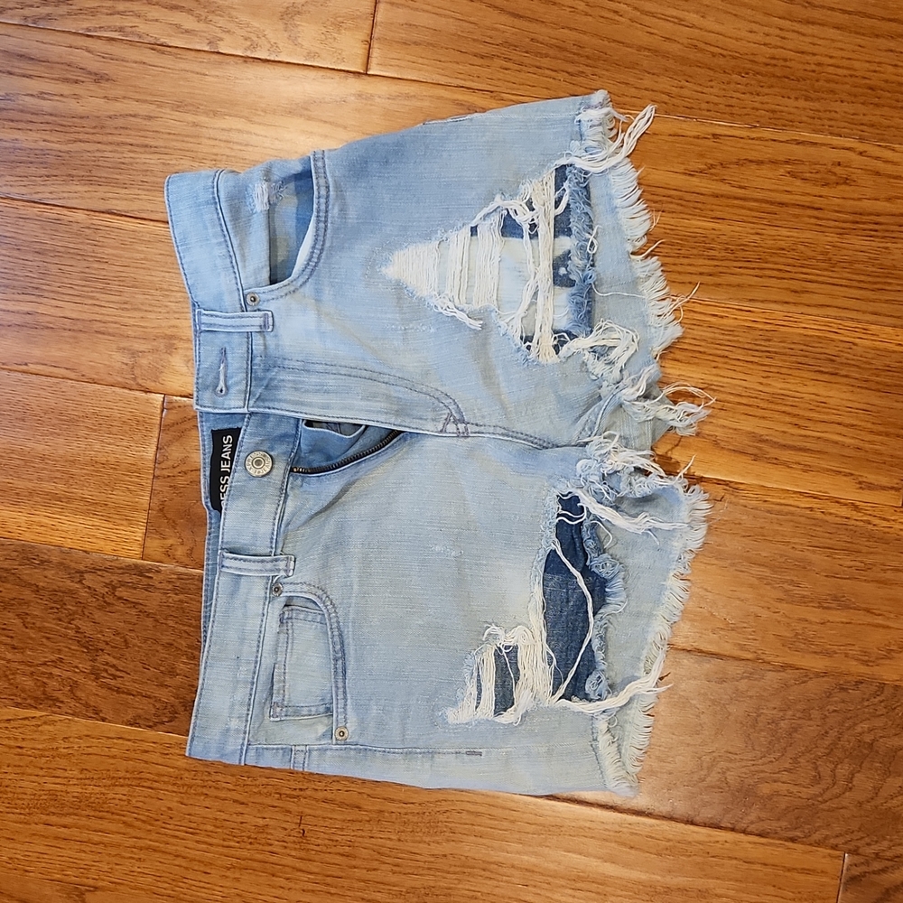 Express high rise jean short